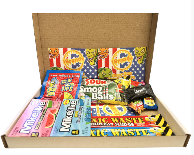 Super Sour Sweet Gift Box Hamper American Candy