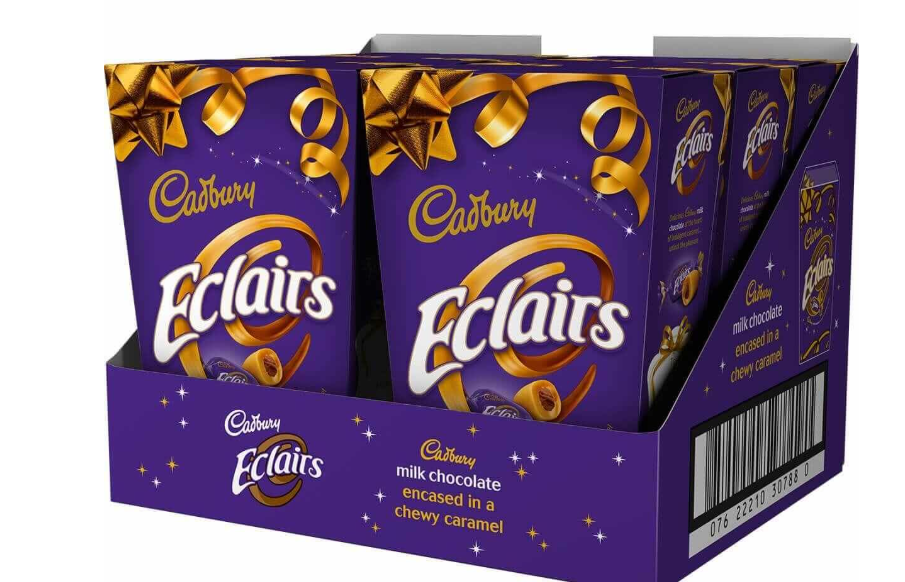 Cadbury Chocolate Eclairs Carton 350g (Box of 6)