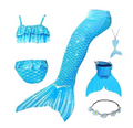 6PCS with fins4) Summer Girl Mermaid Tail With Monofin