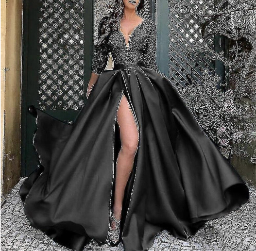 Wedding Guest Elegant Swing Sexy Evening Maxi Dress