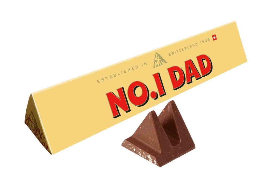 Toblerone "No.1 Dad" Milk Chocolate Bar 340g