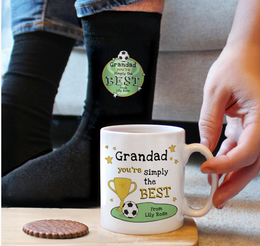 Personalised Simply The Best Mug & Socks Set
