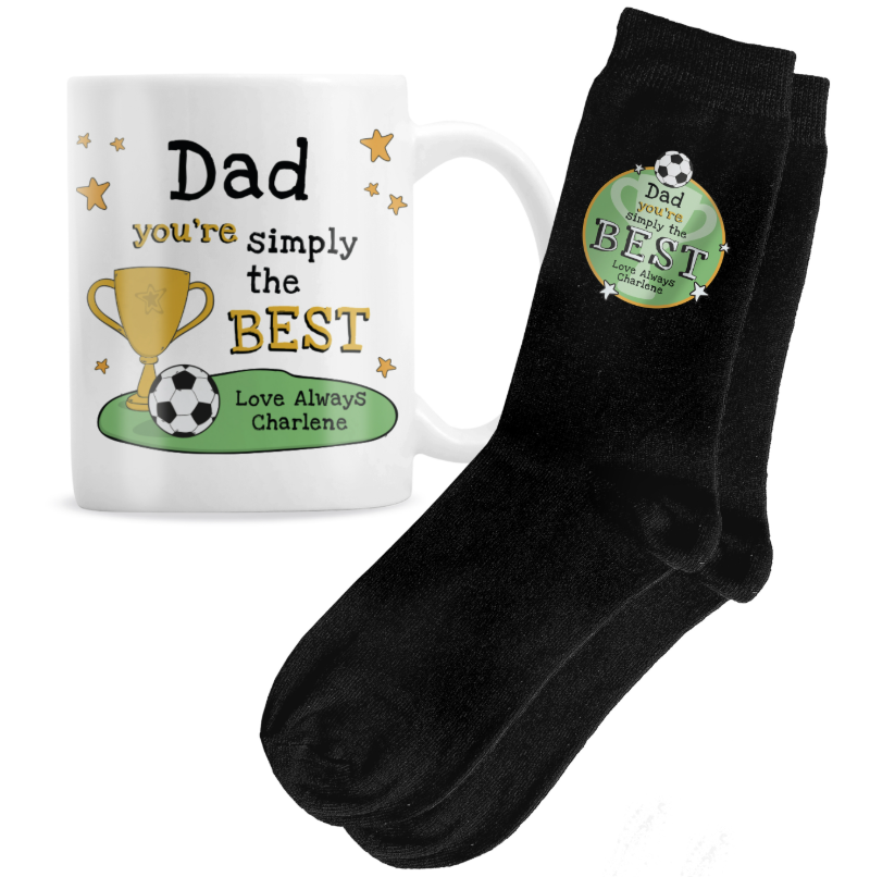 Personalised Simply The Best Mug & Socks Set