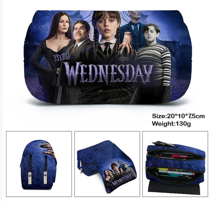 Wednesday The Addams Family Large Capacity Pencil Case