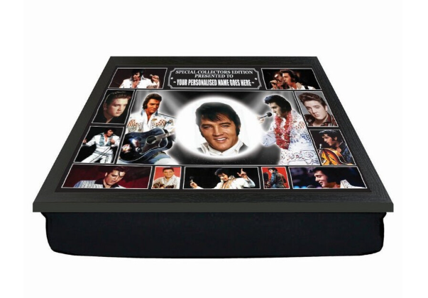 Personalised Icon Legend Elvis Presley Cushion Lap Tray Gift