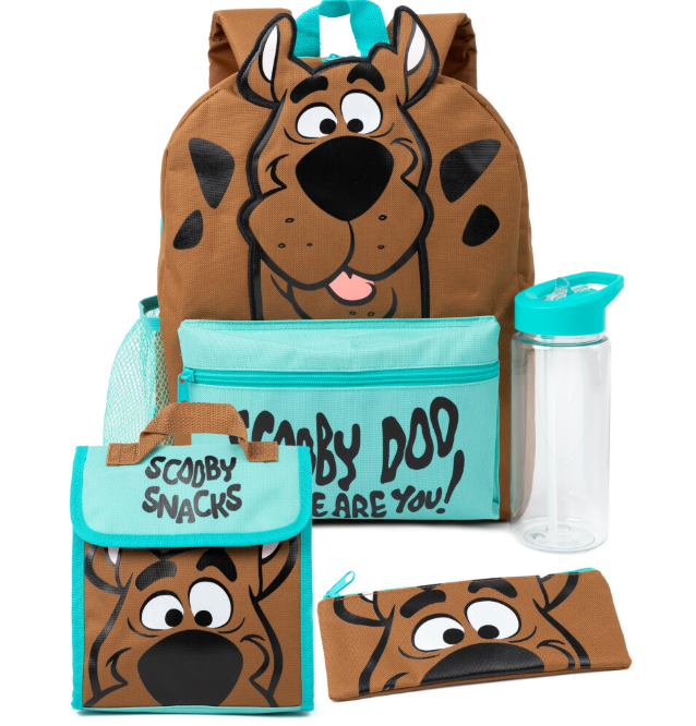 Scooby Doo 4 Piece Backpack Set