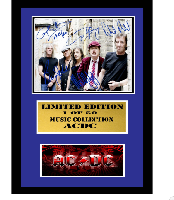 AC/DC Signed Display