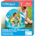 Swim School Baby Splash Play Mat with Adjustable Canopy
