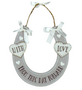 Love Story MDF Horseshoe 'From This Day Forward'