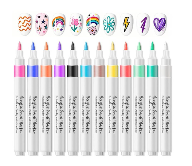 12 Colours Nail Art Pens