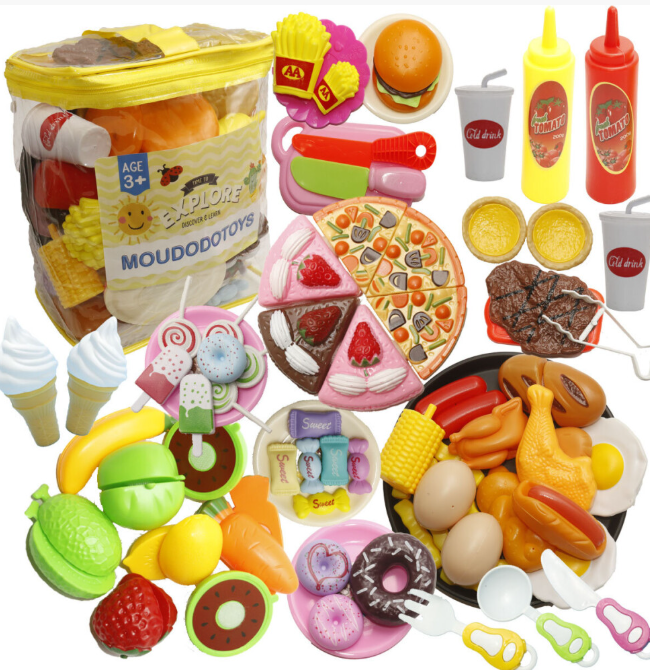 70pcs Kitchen Play Food Set