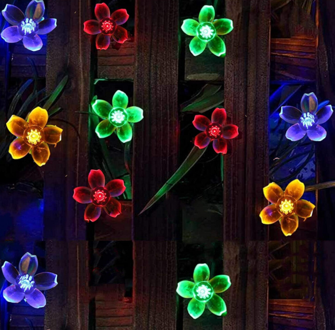Solar String Lights Garden, 23ft 8 Modes