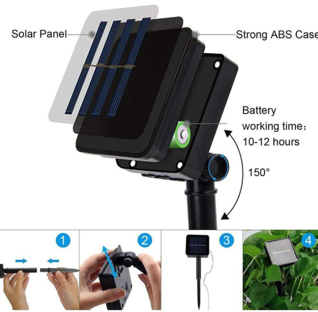 Solar String Lights Garden, 23ft 8 Modes