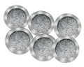 Crushed Diamond Decoration Glass Coaster