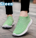 Fashionable Women's Lightweight Breathable Mesh Elastic Casual Shoes