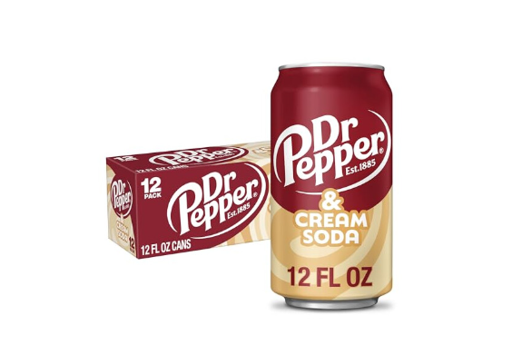Dr Pepper Drink Can 355ml Pack, Cream Soda