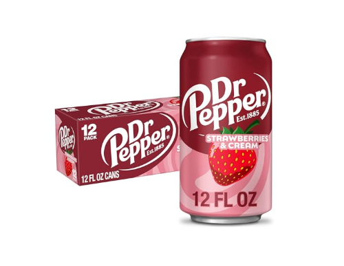 Dr Pepper Strawberries and Cream Soda