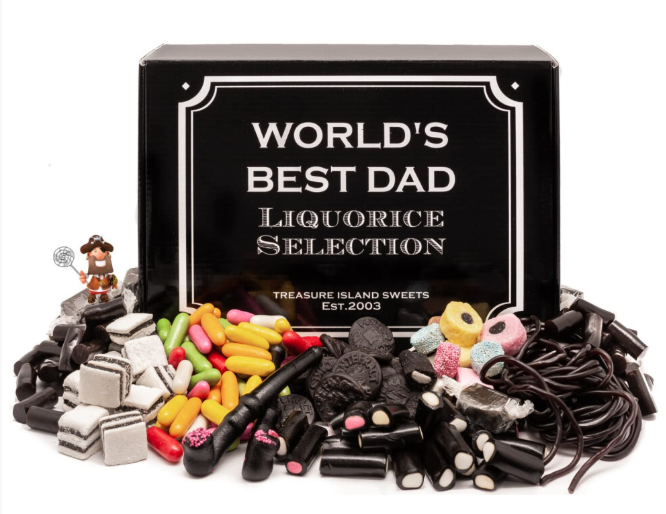 Worlds Best Dad - Retro Liquorice Hamper