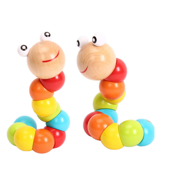 Wooden Twist Caterpillar Toy