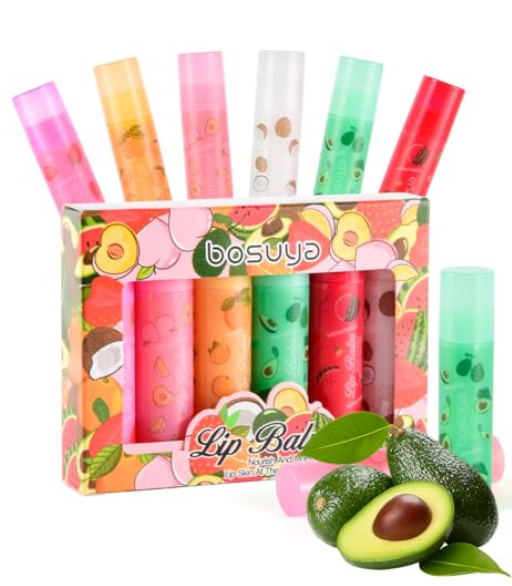 Qiookioo Fruit Lip Balm Set - 6 Pack