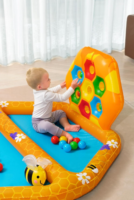 Beehive Inflatable Baby Paddling Pool & Ball Pit