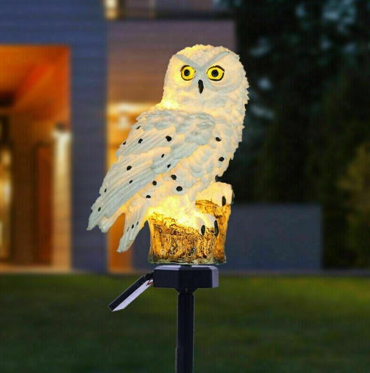 Solar LED Owl Garden Light