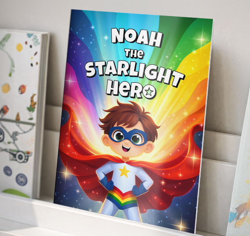 Personalised Starlight Hero Story Book for Boys