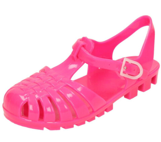 Girls Spot On Closed Toe Jelly Sandals