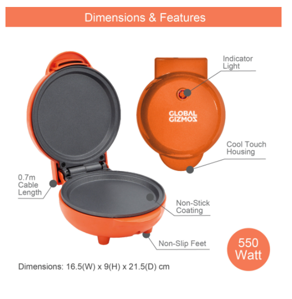 Mini Pancake Maker / Non-Stick Pan Plate