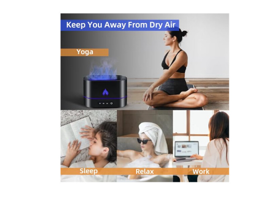 Flame Aroma Diffuser, Fragrance Essential Oil Diffuser