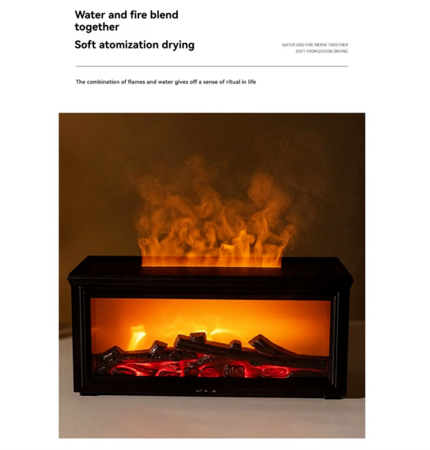 Fireplace Aroma Diffuser Flame Humidifier