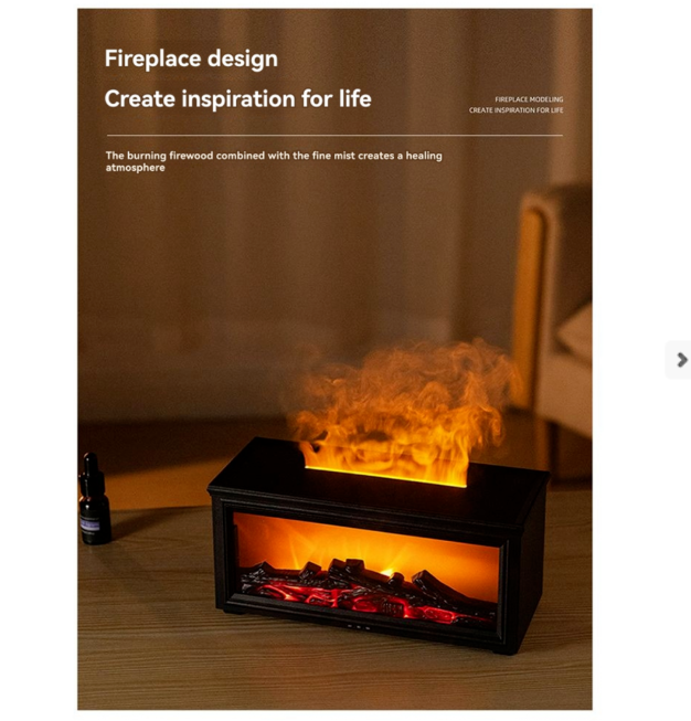 Fireplace Aroma Diffuser Flame Humidifier