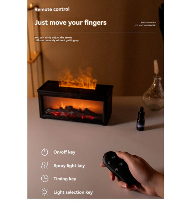 Fireplace Aroma Diffuser Flame Humidifier