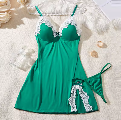 1 Set Of V-neck Women's Lingerie
