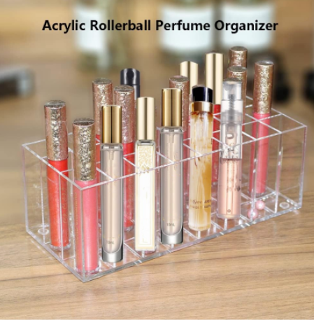 Organizer Acrylic Travel Perfume Holder Beauty Scent 24 Space