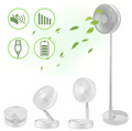 Cordless Folding Fan Cooling Wireless Portable Rechargeable Fan