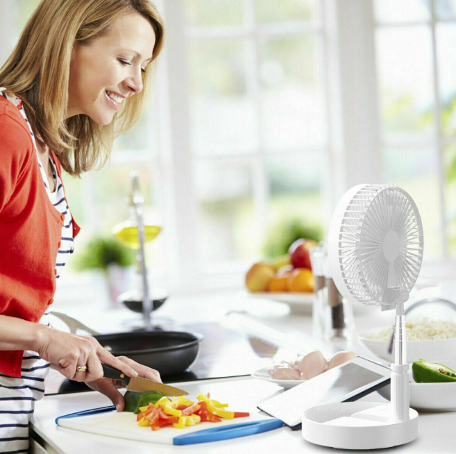 Cordless Folding Fan Cooling Wireless Portable Rechargeable Fan