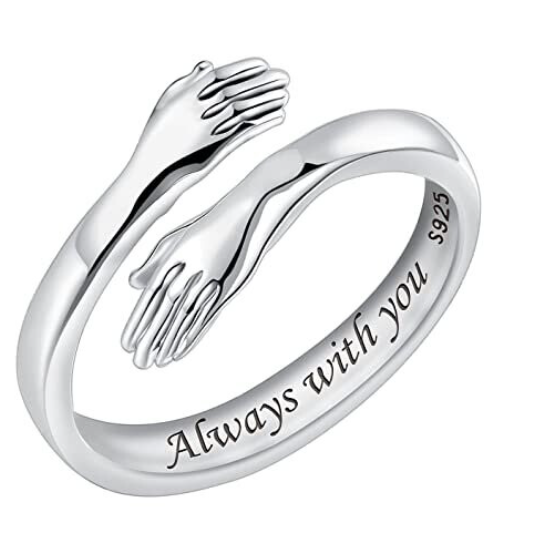 925 Sterling Silver Hug Rings for Women