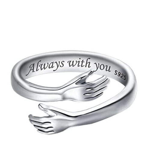 925 Sterling Silver Hug Rings for Women