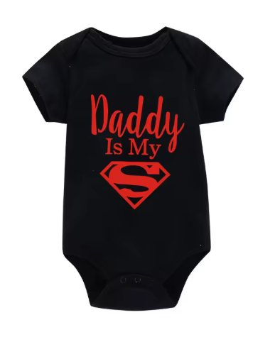 Baby Romper Newborn Baby "Daddy Is My Super Hero"