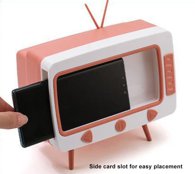 Creative TV Tissue Box, Unique Design Multifunctional Phone Stand