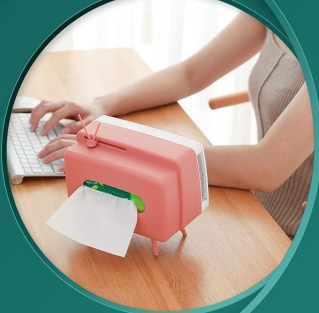 Creative TV Tissue Box, Unique Design Multifunctional Phone Stand