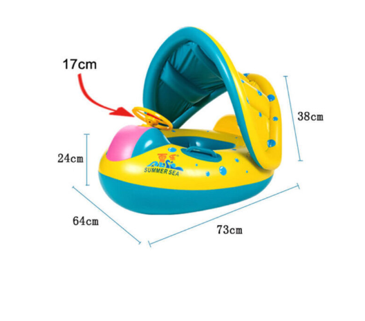 Shaded Toddler Swimming Pool Ring