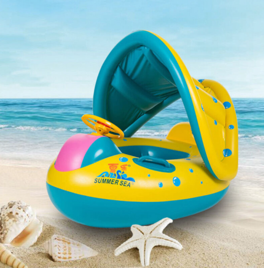 Shaded Toddler Swimming Pool Ring