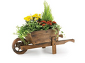 Burntwood Wooden Wheel Barrow Planter