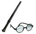 Harry Potter Wand and Glasses