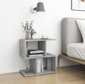 vidaXL Bedside Cabinet Concrete Grey