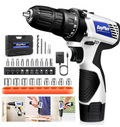 Cordless Drill and Screwdriver Set Power Drill Driver