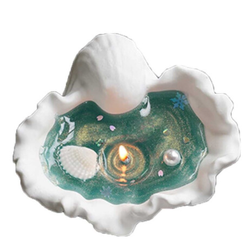 Conch Soy Wax Gel Aromatherapy Candle with Essential Oils – Beach-Themed