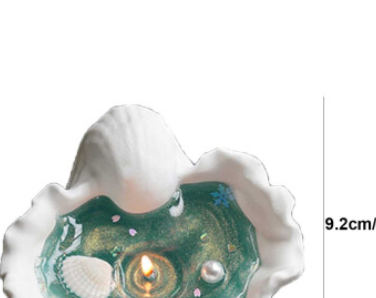 Conch Soy Wax Gel Aromatherapy Candle with Essential Oils – Beach-Themed